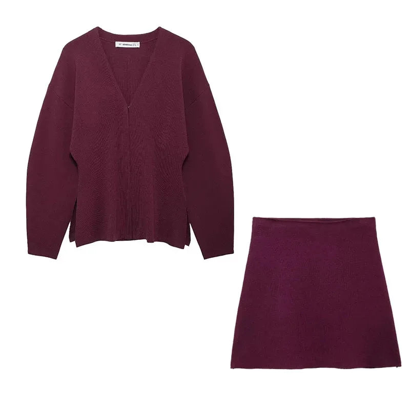 KNIT SKIRT CO-ORD