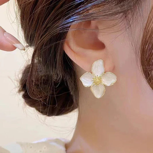 GLAZED FLOWER EARRINGS